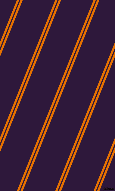 68 degree angles dual striped lines, 7 pixel lines width, 4 and 100 pixels line spacing, Mango Tango and Blackcurrant dual two line striped seamless tileable