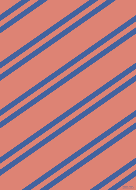 35 degree angles dual stripe line, 17 pixel line width, 16 and 78 pixels line spacing, Mariner and New York Pink dual two line striped seamless tileable