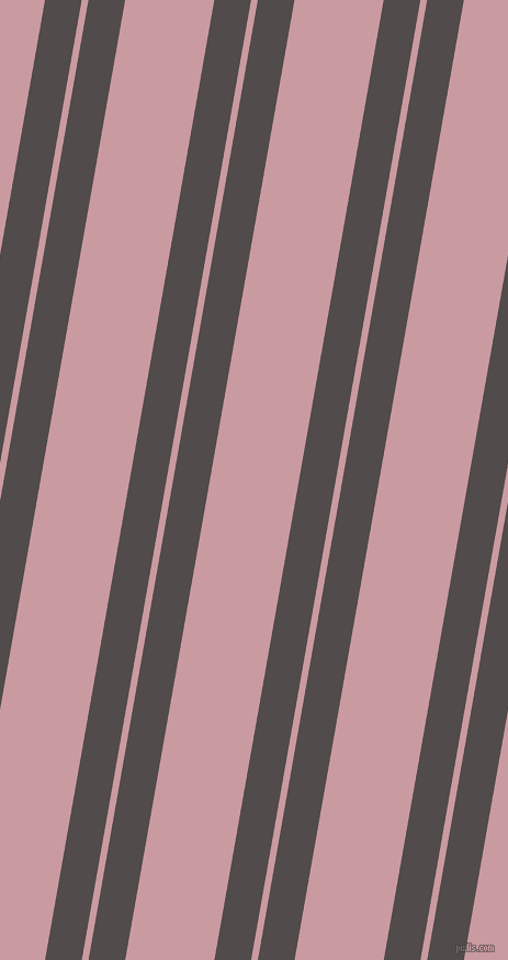 80 degree angles dual stripes lines, 33 pixel lines width, 6 and 80 pixels line spacing, Matterhorn and Careys Pink dual two line striped seamless tileable