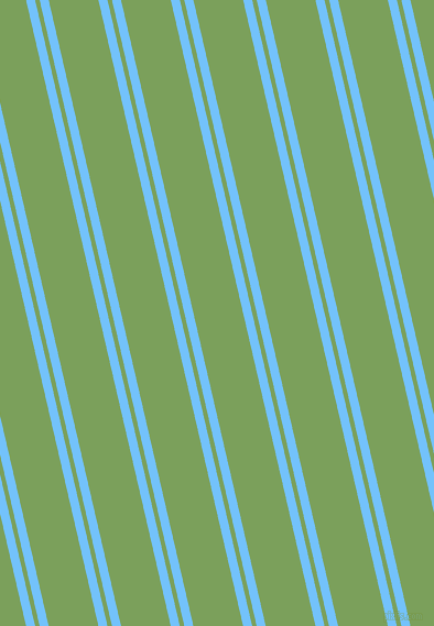 103 degree angle dual stripe lines, 8 pixel lines width, 4 and 44 pixel line spacing, Maya Blue and Asparagus dual two line striped seamless tileable
