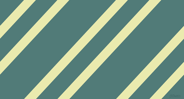 47 degree angle dual stripes line, 29 pixel line width, 52 and 113 pixel line spacing, Medium Goldenrod and Breaker Bay dual two line striped seamless tileable
