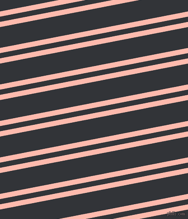 11 degree angles dual stripe lines, 10 pixel lines width, 10 and 40 pixels line spacing, Melon and Ebony Clay dual two line striped seamless tileable