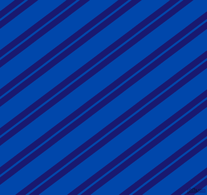 37 degree angles dual stripe line, 12 pixel line width, 4 and 34 pixels line spacing, Midnight Blue and Cobalt dual two line striped seamless tileable