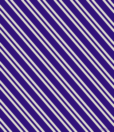 131 degree angles dual striped line, 7 pixel line width, 6 and 20 pixels line spacing, Milk White and Persian Indigo dual two line striped seamless tileable