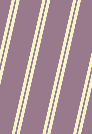 77 degree angles dual stripes lines, 12 pixel lines width, 6 and 85 pixels line spacing, Mimosa and Mountbatten Pink dual two line striped seamless tileable