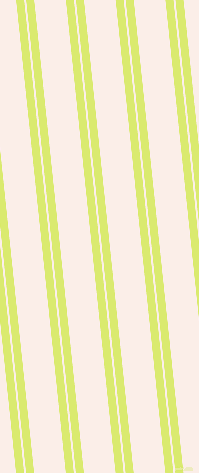 96 degree angle dual striped line, 16 pixel line width, 4 and 63 pixel line spacing, Mindaro and Rose White dual two line striped seamless tileable