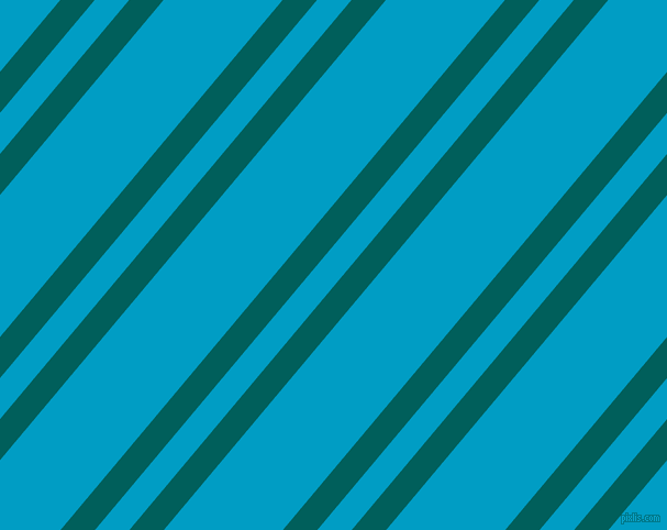 50 degree angles dual stripes lines, 24 pixel lines width, 24 and 83 pixels line spacing, Mosque and Pacific Blue dual two line striped seamless tileable