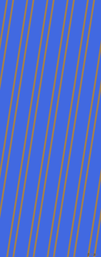 81 degree angles dual stripes line, 6 pixel line width, 14 and 39 pixels line spacing, Muesli and Royal Blue dual two line striped seamless tileable