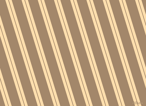 107 degree angle dual stripe line, 9 pixel line width, 2 and 31 pixel line spacing, Navajo White and Sandal dual two line striped seamless tileable