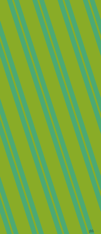 108 degree angles dual striped line, 16 pixel line width, 6 and 44 pixels line spacing, Ocean Green and Limerick dual two line striped seamless tileable
