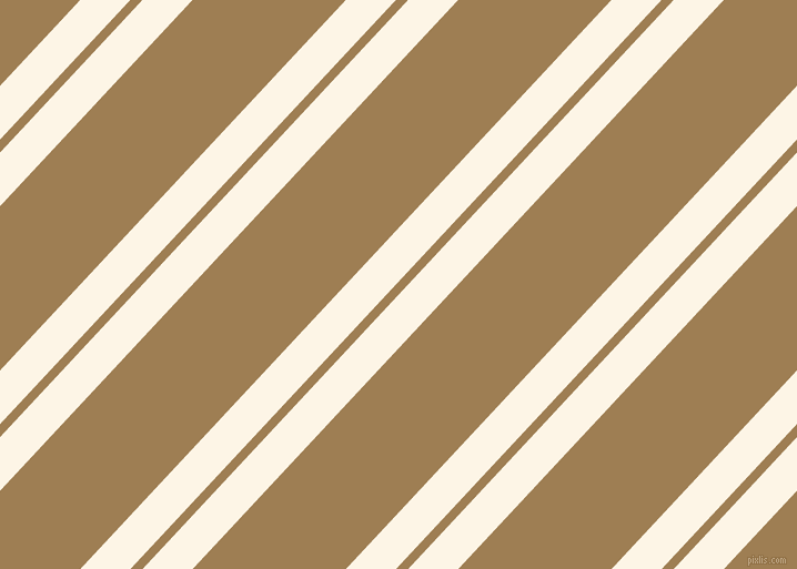 47 degree angles dual stripe lines, 33 pixel lines width, 8 and 101 pixels line spacing, Old Lace and Muesli dual two line striped seamless tileable