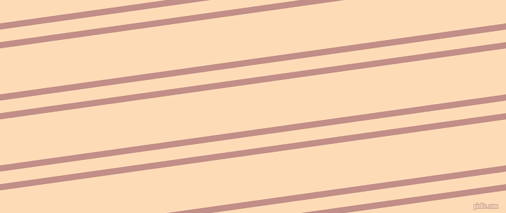 8 degree angles dual stripes line, 9 pixel line width, 18 and 66 pixels line spacing, Oriental Pink and Sandy Beach dual two line striped seamless tileable