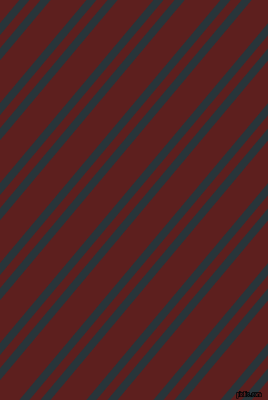 50 degree angles dual stripe line, 11 pixel line width, 12 and 39 pixels line spacing, Oxford Blue and Red Oxide dual two line striped seamless tileable