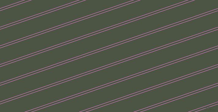 19 degree angles dual stripes line, 1 pixel line width, 6 and 50 pixels line spacing, Pale Magenta and Cabbage Pont dual two line striped seamless tileable