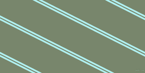 153 degree angle dual stripe line, 7 pixel line width, 4 and 117 pixel line spacing, Pale Turquoise and Camouflage Green dual two line striped seamless tileable