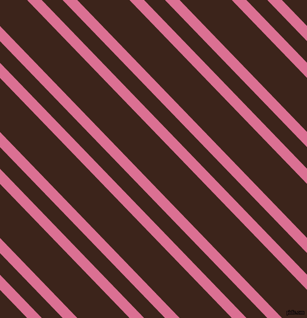134 degree angles dual stripe lines, 21 pixel lines width, 30 and 75 pixels line spacing, Pale Violet Red and Brown Pod dual two line striped seamless tileable