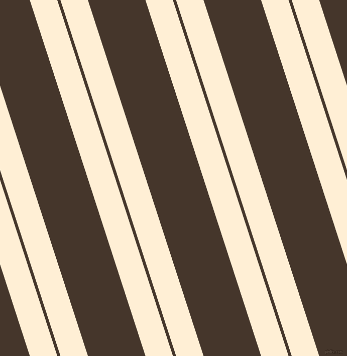 108 degree angle dual striped line, 52 pixel line width, 6 and 109 pixel line spacing, Papaya Whip and Dark Rum dual two line striped seamless tileable