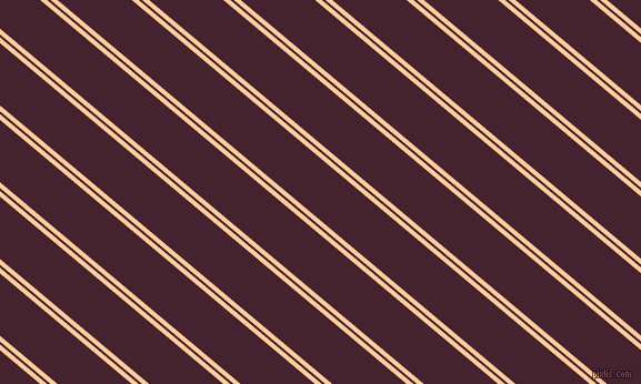 140 degree angle dual striped lines, 4 pixel lines width, 2 and 43 pixel line spacing, Peach-Orange and Castro dual two line striped seamless tileable
