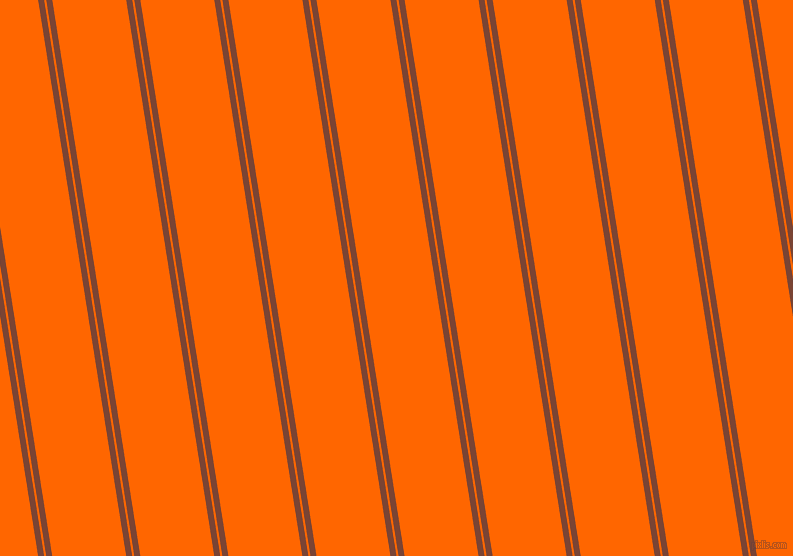 99 degree angles dual stripe lines, 6 pixel lines width, 2 and 73 pixels line spacing, Peanut and Safety Orange dual two line striped seamless tileable