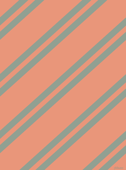 42 degree angle dual stripes line, 24 pixel line width, 18 and 100 pixel line spacing, Pewter and Dark Salmon dual two line striped seamless tileable