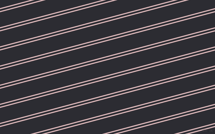 15 degree angle dual stripes line, 4 pixel line width, 6 and 50 pixel line spacing, Pink Flare and Bastille dual two line striped seamless tileable