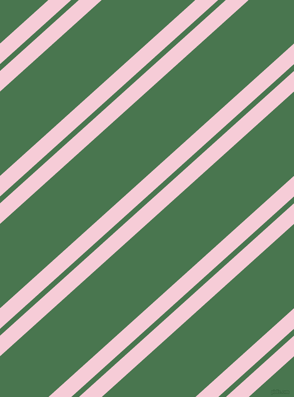 42 degree angles dual stripe lines, 30 pixel lines width, 10 and 123 pixels line spacing, Pink Lace and Killarney dual two line striped seamless tileable