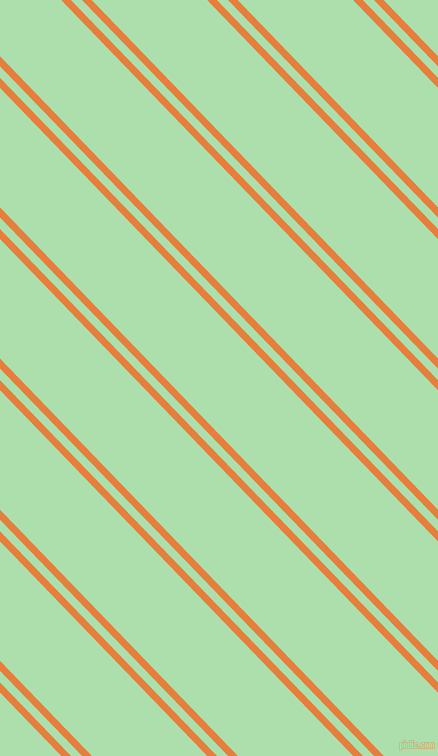 134 degree angle dual stripes lines, 7 pixel lines width, 8 and 83 pixel line spacing, Pizazz and Moss Green dual two line striped seamless tileable
