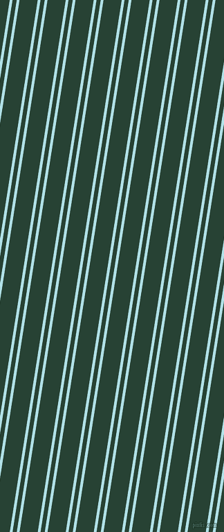 81 degree angle dual striped lines, 4 pixel lines width, 6 and 26 pixel line spacing, Powder Blue and English Holly dual two line striped seamless tileable