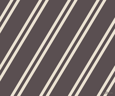 59 degree angle dual stripes line, 10 pixel line width, 10 and 57 pixel line spacing, Quarter Spanish White and Don Juan dual two line striped seamless tileable