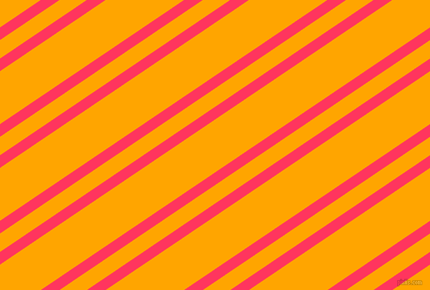 34 degree angle dual striped line, 15 pixel line width, 22 and 63 pixel line spacing, Radical Red and Orange dual two line striped seamless tileable