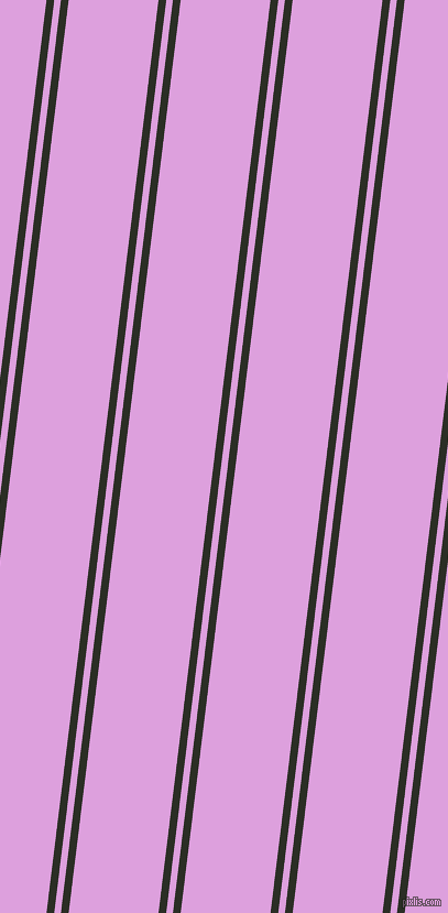 83 degree angle dual stripe line, 7 pixel line width, 6 and 81 pixel line spacing, Rangoon Green and Plum dual two line striped seamless tileable
