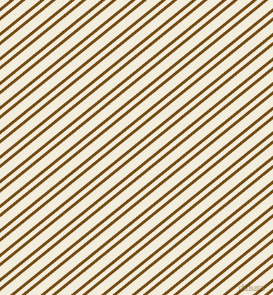39 degree angles dual stripes lines, 4 pixel lines width, 6 and 13 pixels line spacing, Raw Umber and Quarter Pearl Lusta dual two line striped seamless tileable