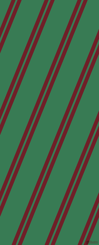 68 degree angles dual striped line, 12 pixel line width, 6 and 68 pixels line spacing, Red Berry and Amazon dual two line striped seamless tileable