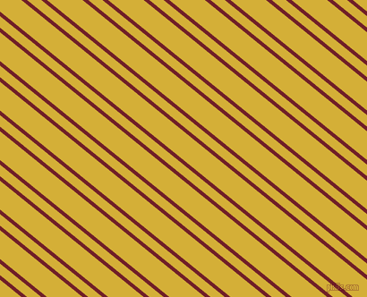141 degree angles dual stripes lines, 4 pixel lines width, 10 and 25 pixels line spacing, Red Berry and Metallic Gold dual two line striped seamless tileable