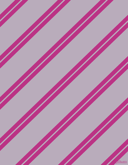44 degree angle dual stripe lines, 13 pixel lines width, 4 and 68 pixel line spacing, Red Violet and Lola dual two line striped seamless tileable