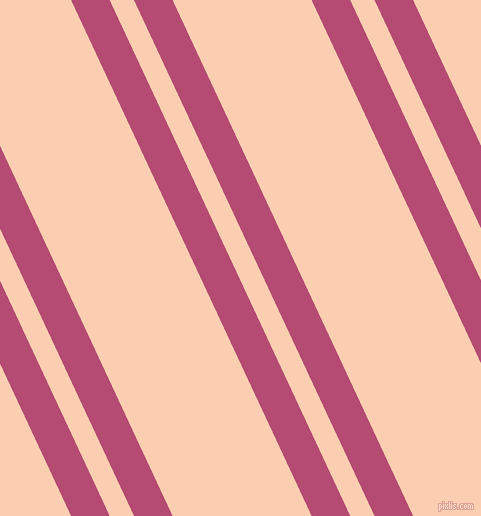 115 degree angles dual stripe line, 35 pixel line width, 22 and 126 pixels line spacing, Royal Heath and Apricot dual two line striped seamless tileable