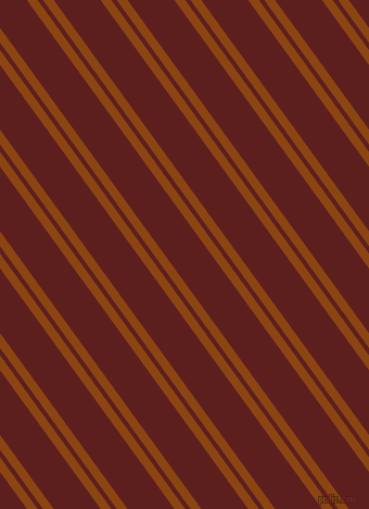 126 degree angle dual stripes line, 8 pixel line width, 4 and 35 pixel line spacing, Saddle Brown and Red Oxide dual two line striped seamless tileable