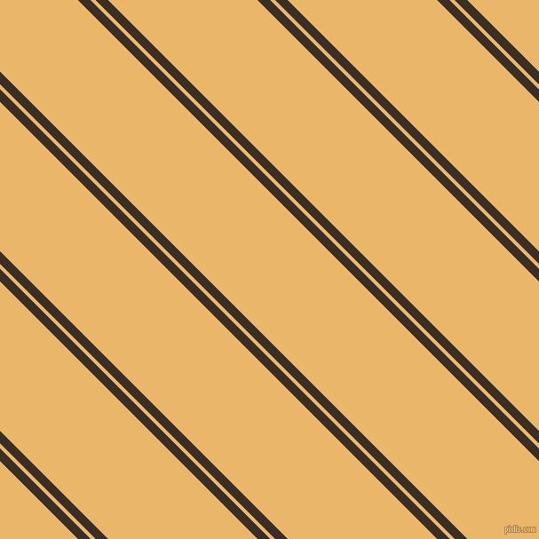 135 degree angle dual stripes lines, 10 pixel lines width, 4 and 119 pixel line spacing, Sambuca and Harvest Gold dual two line striped seamless tileable