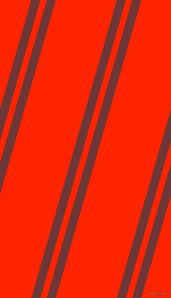 74 degree angles dual stripes lines, 17 pixel lines width, 12 and 115 pixels line spacing, Sanguine Brown and Scarlet dual two line striped seamless tileable