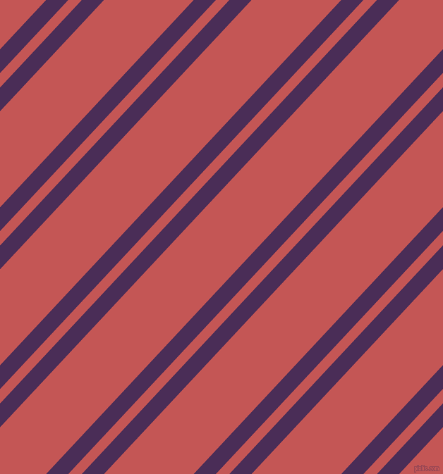 47 degree angles dual stripes line, 23 pixel line width, 14 and 93 pixels line spacingScarlet Gum and Fuzzy Wuzzy Brown dual two line striped seamless tileable