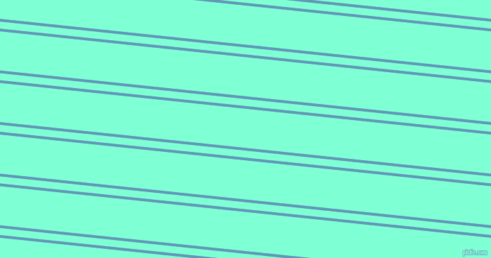 174 degree angle dual stripes lines, 4 pixel lines width, 10 and 56 pixel line spacing, Shakespeare and Aquamarine dual two line striped seamless tileable