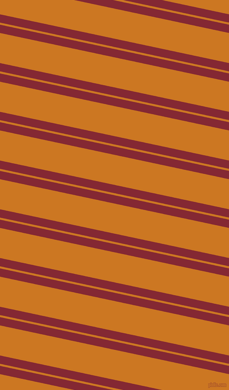 168 degree angle dual stripes line, 16 pixel line width, 4 and 58 pixel line spacing, Shiraz and Ochre dual two line striped seamless tileable