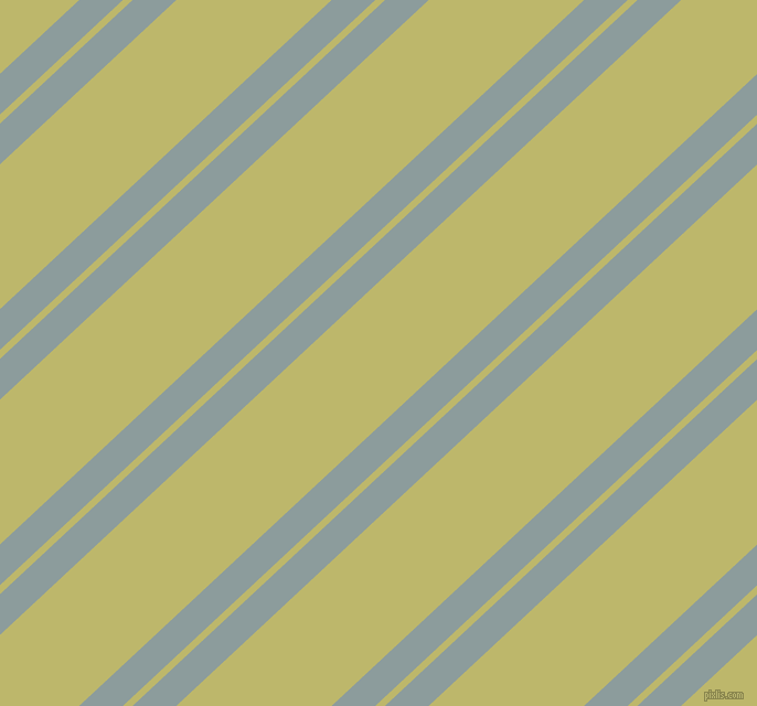 43 degree angles dual striped line, 27 pixel line width, 6 and 96 pixels line spacing, Submarine and Dark Khaki dual two line striped seamless tileable