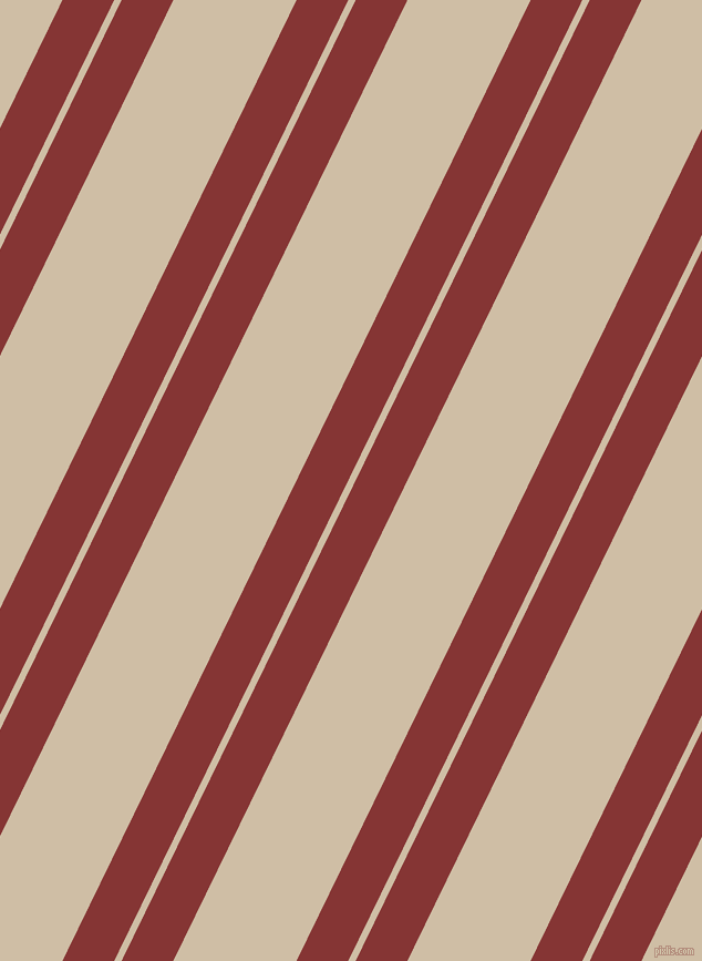 64 degree angles dual stripe line, 42 pixel line width, 6 and 100 pixels line spacing, Tall Poppy and Soft Amber dual two line striped seamless tileable