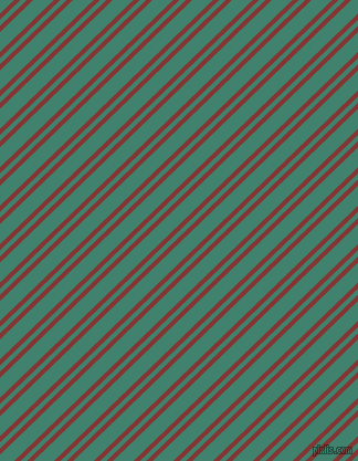 44 degree angle dual striped line, 4 pixel line width, 4 and 13 pixel line spacing, Tall Poppy and Viridian dual two line striped seamless tileable