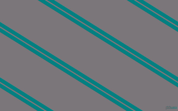 148 degree angles dual striped lines, 12 pixel lines width, 4 and 125 pixels line spacing, Teal and Monsoon dual two line striped seamless tileable