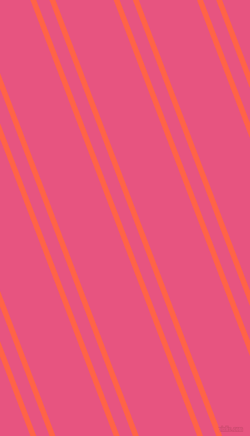 111 degree angle dual striped line, 8 pixel line width, 18 and 79 pixel line spacing, Tomato and Dark Pink dual two line striped seamless tileable