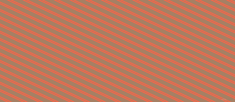 155 degree angle dual stripes lines, 3 pixel lines width, 2 and 14 pixel line spacing, Tomato and Medium Wood dual two line striped seamless tileable