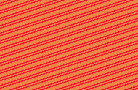 18 degree angles dual stripe lines, 4 pixel lines width, 4 and 12 pixels line spacing, Torch Red and Flamenco dual two line striped seamless tileable