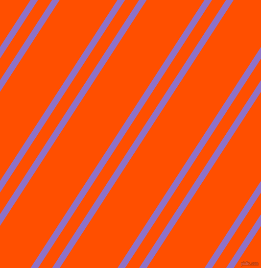 57 degree angle dual stripes line, 13 pixel line width, 24 and 99 pixel line spacing, True V and International Orange dual two line striped seamless tileable